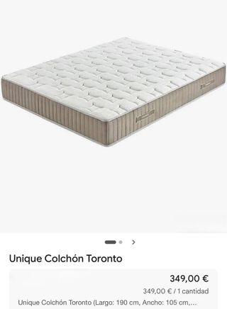 Colchon de 105x190 Tiene un año