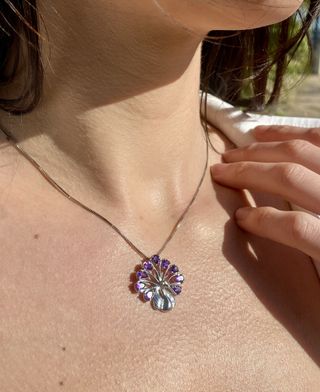 Colgante Plata 9 Amatistas