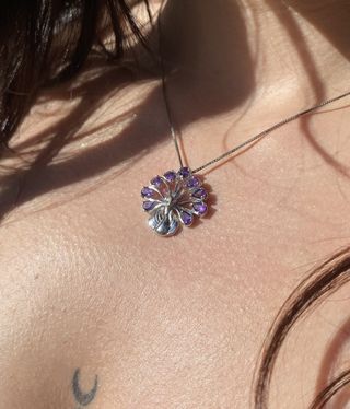 Colgante Plata 9 Amatistas