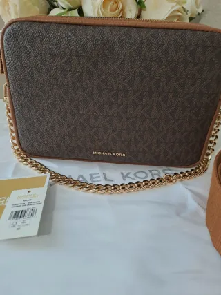 Bolso Michael Kors Marrón y Dorado