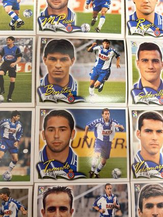 Lote 19 cromos RCD Espanyol Liga 00/01