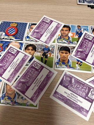 Lote 19 cromos RCD Espanyol Liga 00/01