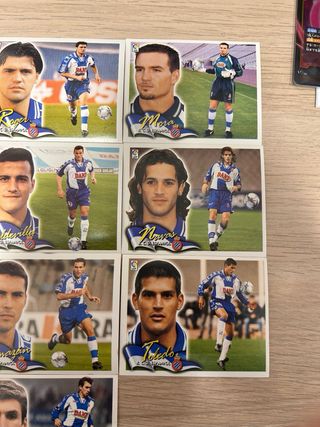 Lote 19 cromos RCD Espanyol Liga 00/01