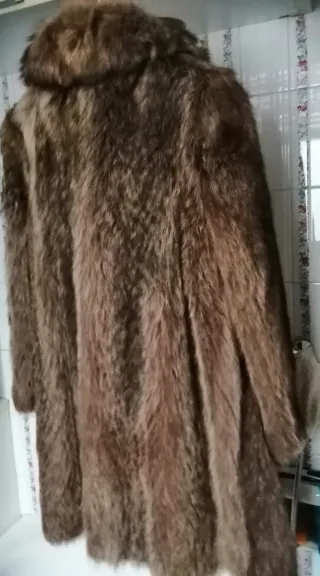 Pelliccia vintage Marmotta Marrone Donna