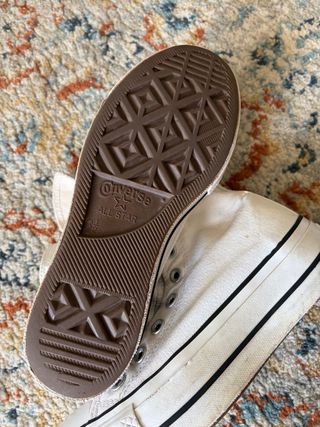 Converse All Star Piattaforma Bianche