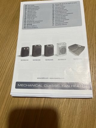 Calefactor Rowenta 2400W