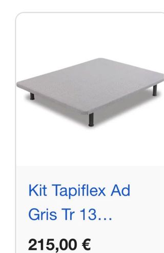 Base Cama Tapiflex Gris Tr 13...