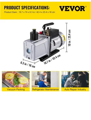 Bomba de Vacío VEVOR 12 CFM 1 HP