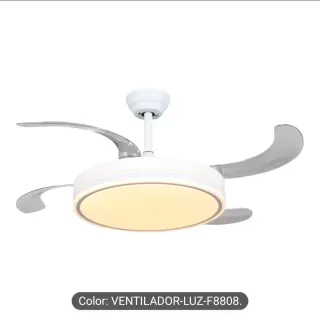 Ventilador Techo 6 Velocidades con Lámpara