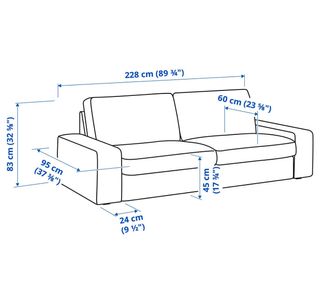 Sofá KIVIK 3 plazas Fundas TRESUND Beige