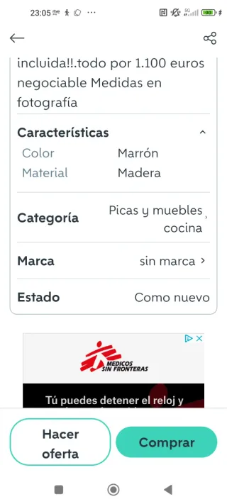 Muebles de cocina madera y cristal