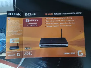 Router Modem D-Link DSL-2640B Wireless G ADSL2+