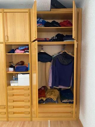 Armario modular madera 3 bloques