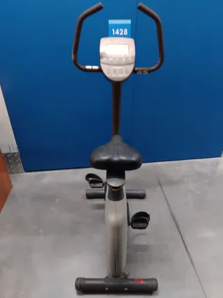 Bicicleta Estática Gris y Negra