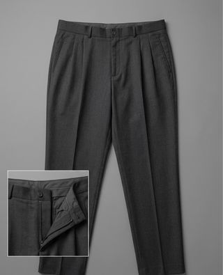 Pantalón de vestir gris hombre