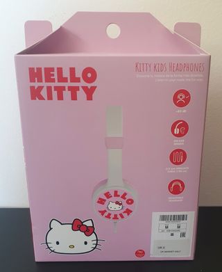 Fones de Ouvido Hello Kitty Rosa Ajustáveis
