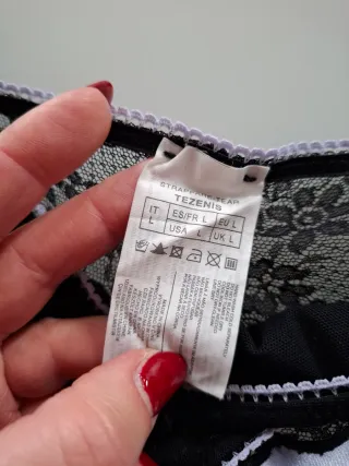 Set 2 pezzi Tezenis donna brasiliana culotte tg. L