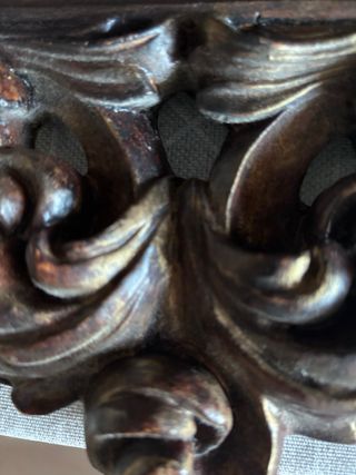 Espejo Cornucopia Barroco Dorado Marrón en resina