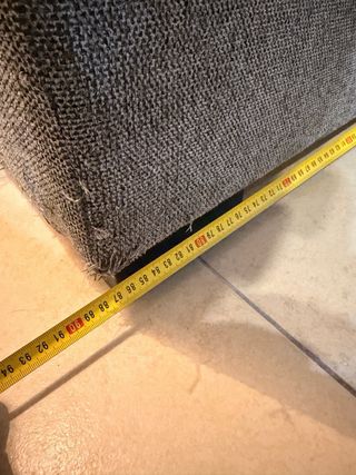 2 Sofás grises de tela