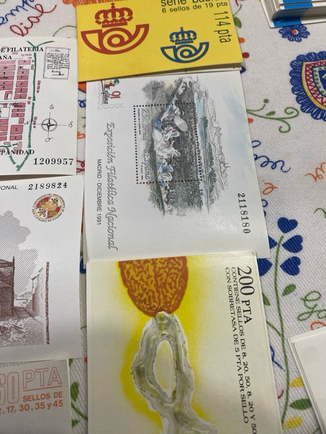 Sellos España nuevos carnets y hojas