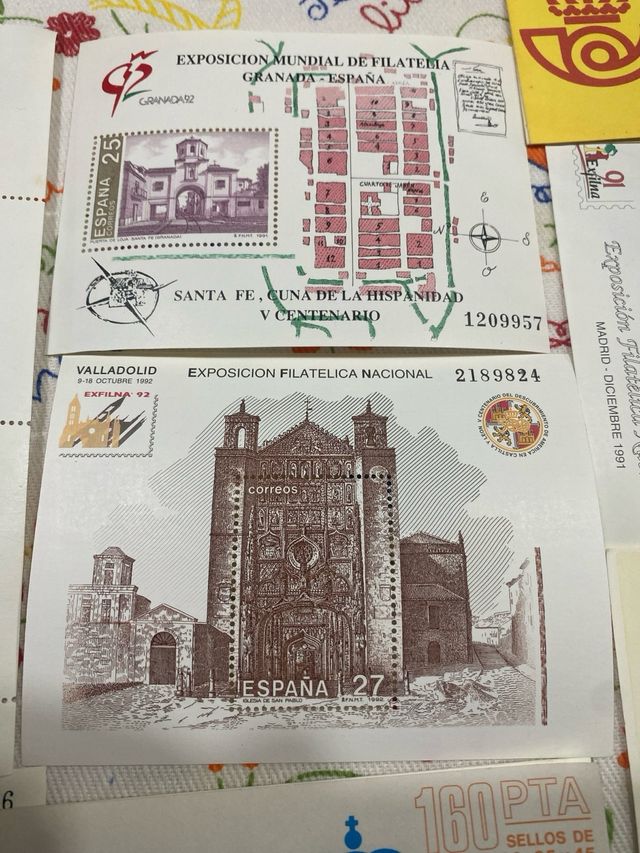 Sellos España nuevos carnets y hojas