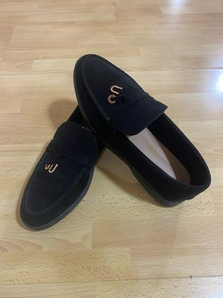 Mocasines negros mujer