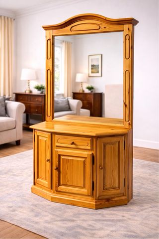Mueble de entrada de madera de pino