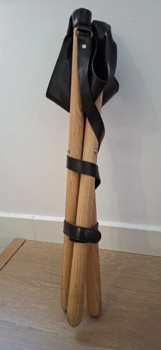 Asiento trípode plegable