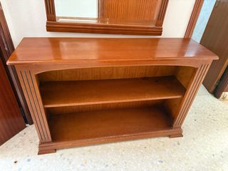 Mueble recibidor con espejo madera