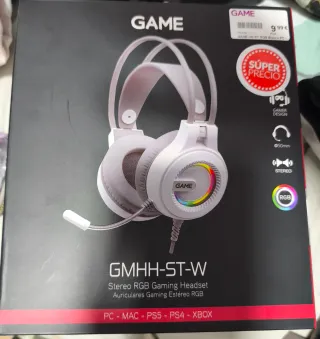 Cascos Gaming GAME GMHH-ST-W RGB (sin abrir )