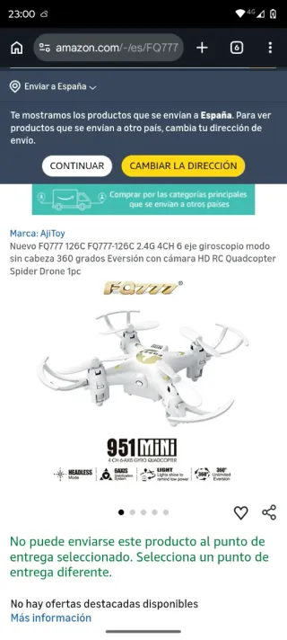 Mini dron FQ777 951 MINI 4 CH 6-AXIS GYRO