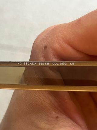 Gafas de sol Escada doradas