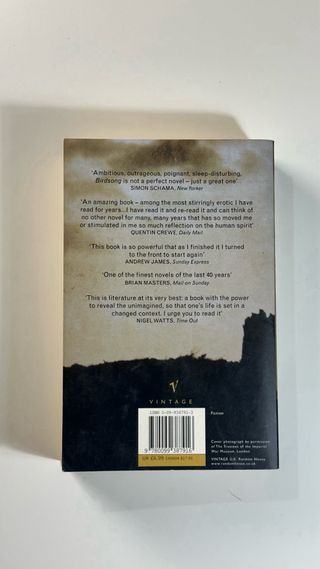 Birdsong Sebastian Faulks histórica 1ra Guerra Mun