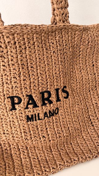 Bolso de rafia PARIS MILANO