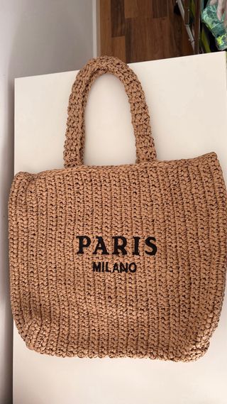 Bolso de rafia PARIS MILANO