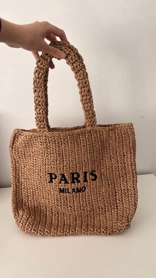 Bolso de rafia PARIS MILANO