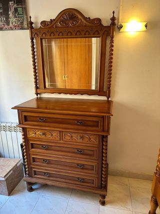 Dormitorio madera maciza estilo clásico