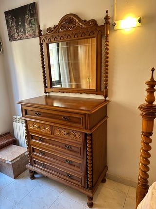 Dormitorio madera maciza estilo clásico