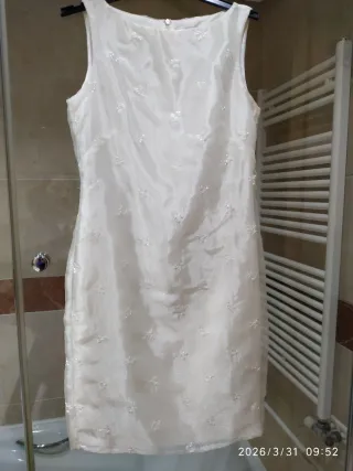 Vestido y Levita Crema