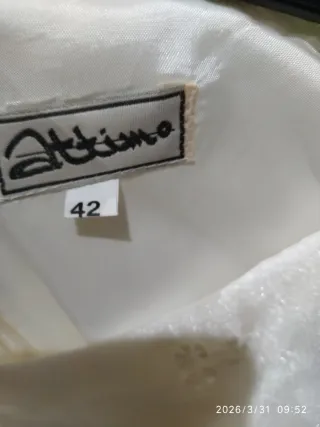 Vestido y Levita Crema