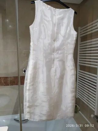 Vestido y Levita Crema