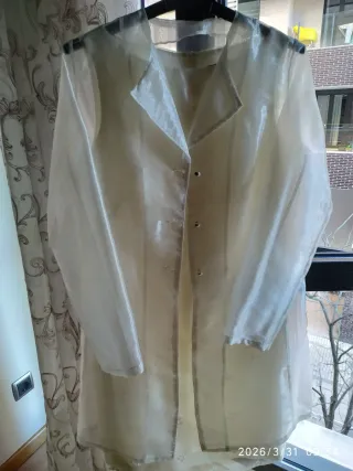 Vestido y Levita Crema