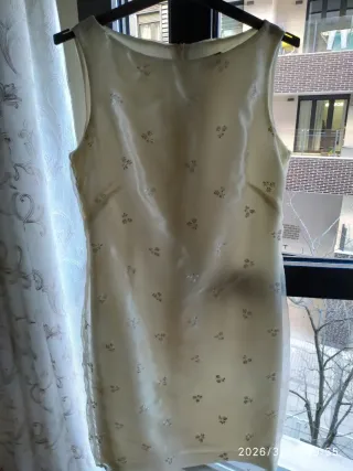 Vestido y Levita Crema