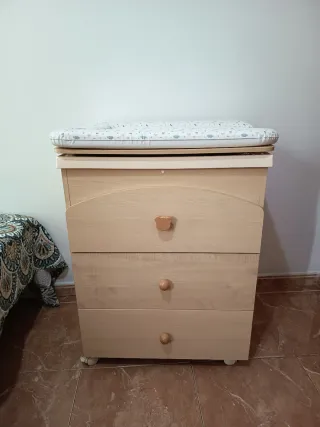 Cambiador bebé con cajones
