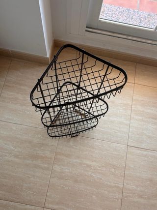 Organizador de ducha negro. Recogida en persona.