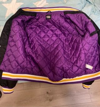 Chaqueta Lakers NBA Negra Morada