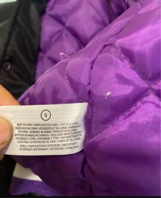 Chaqueta Lakers NBA Negra Morada