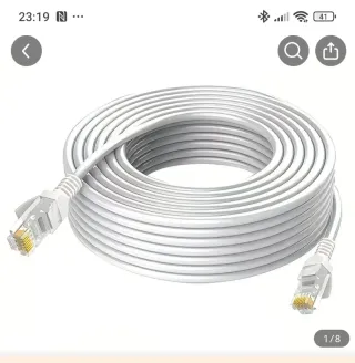 Cable Ethernet Blanco 10m