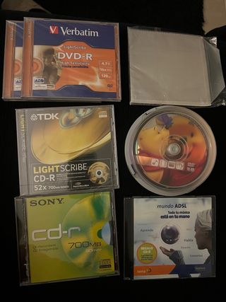 Confezione DVD-R Verbatim, TDK, Sony + Custodie
