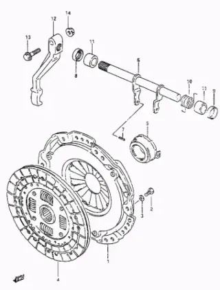 Retén embrague Suzuki Samurai 09283-14006